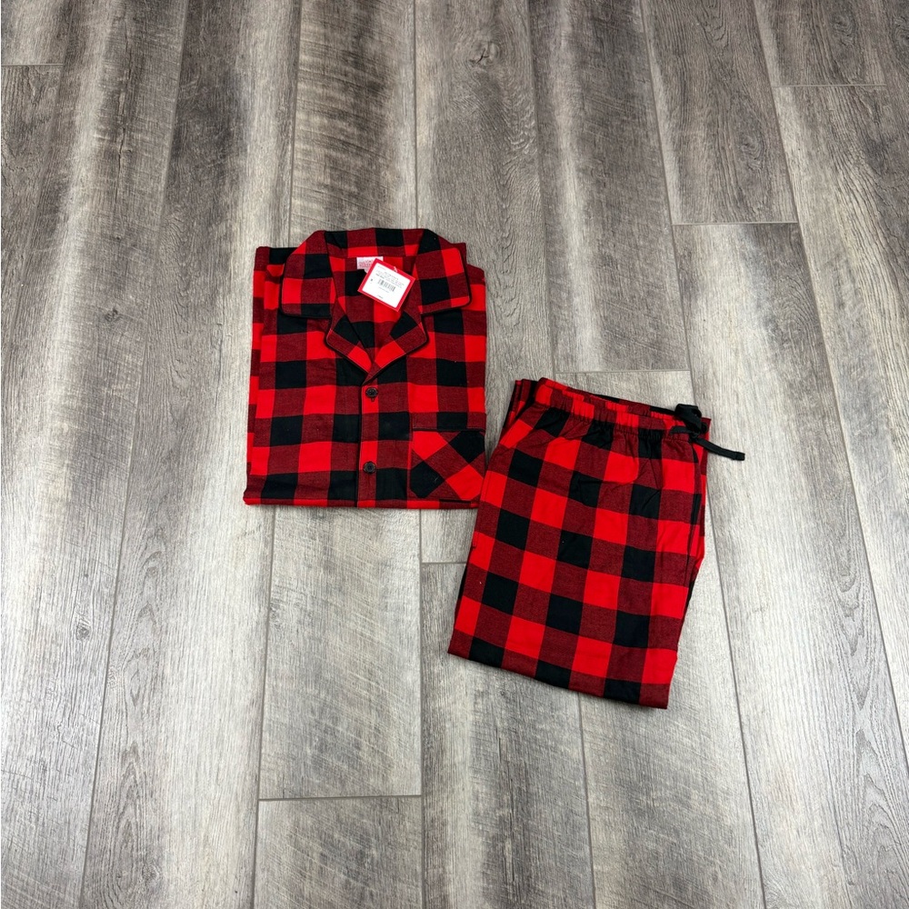 WonderShop Mens Red Checker PJ‎ Set